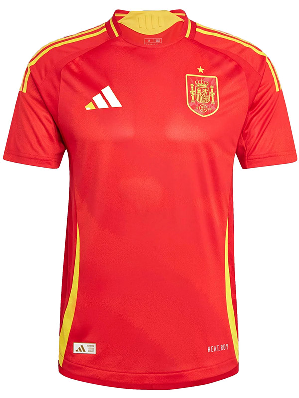 Spain maillot domicile kit de football pour hommes premier uniforme vêtements de sport hauts de football chemise de sport coupe Euro 2024
